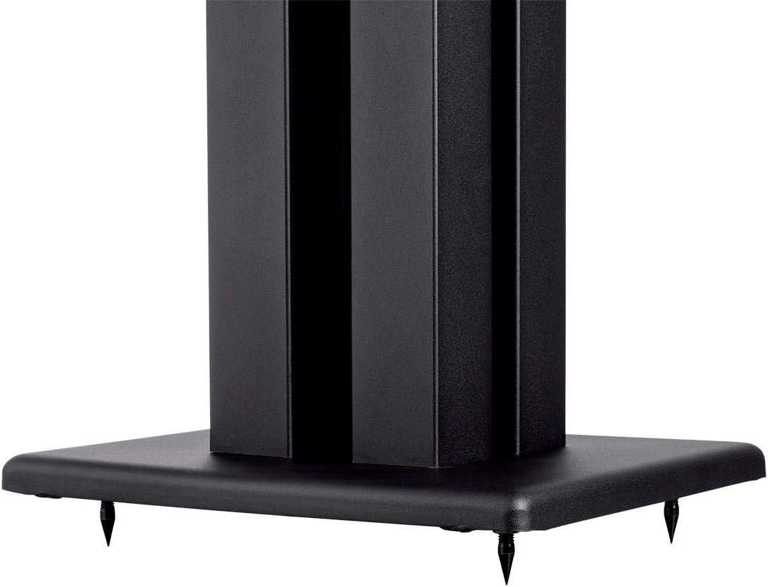 imageMonolith 24 Inch Speaker Stand Each Supports 75 lbs Adjustable Spikes Compatible With Bose Polk Sony Yamaha Pioneer and others Black28 Inch
