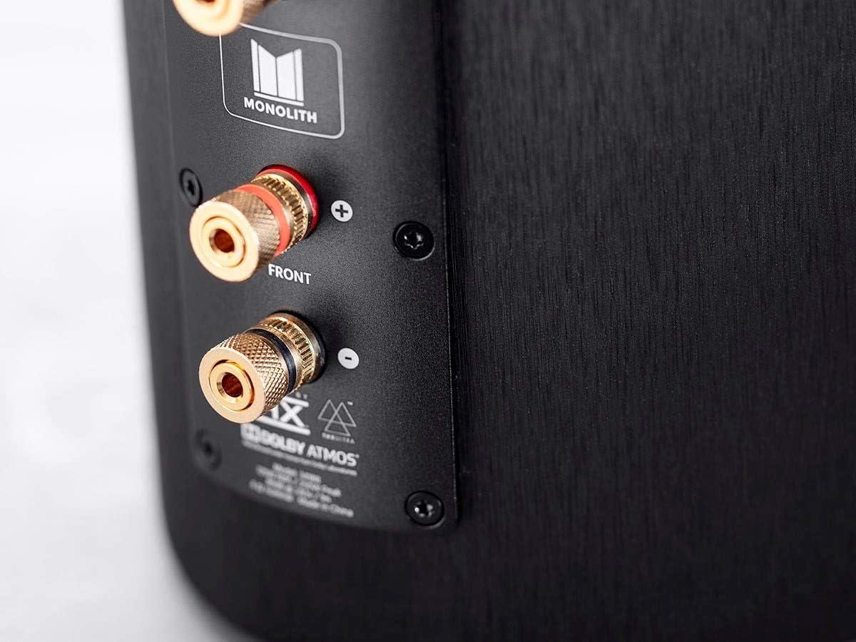 imageMonolith THX365T THX Ultra Certified Dolby Atmos Enabled MiniTower Speaker two 65quot woofers BlackSpeaker