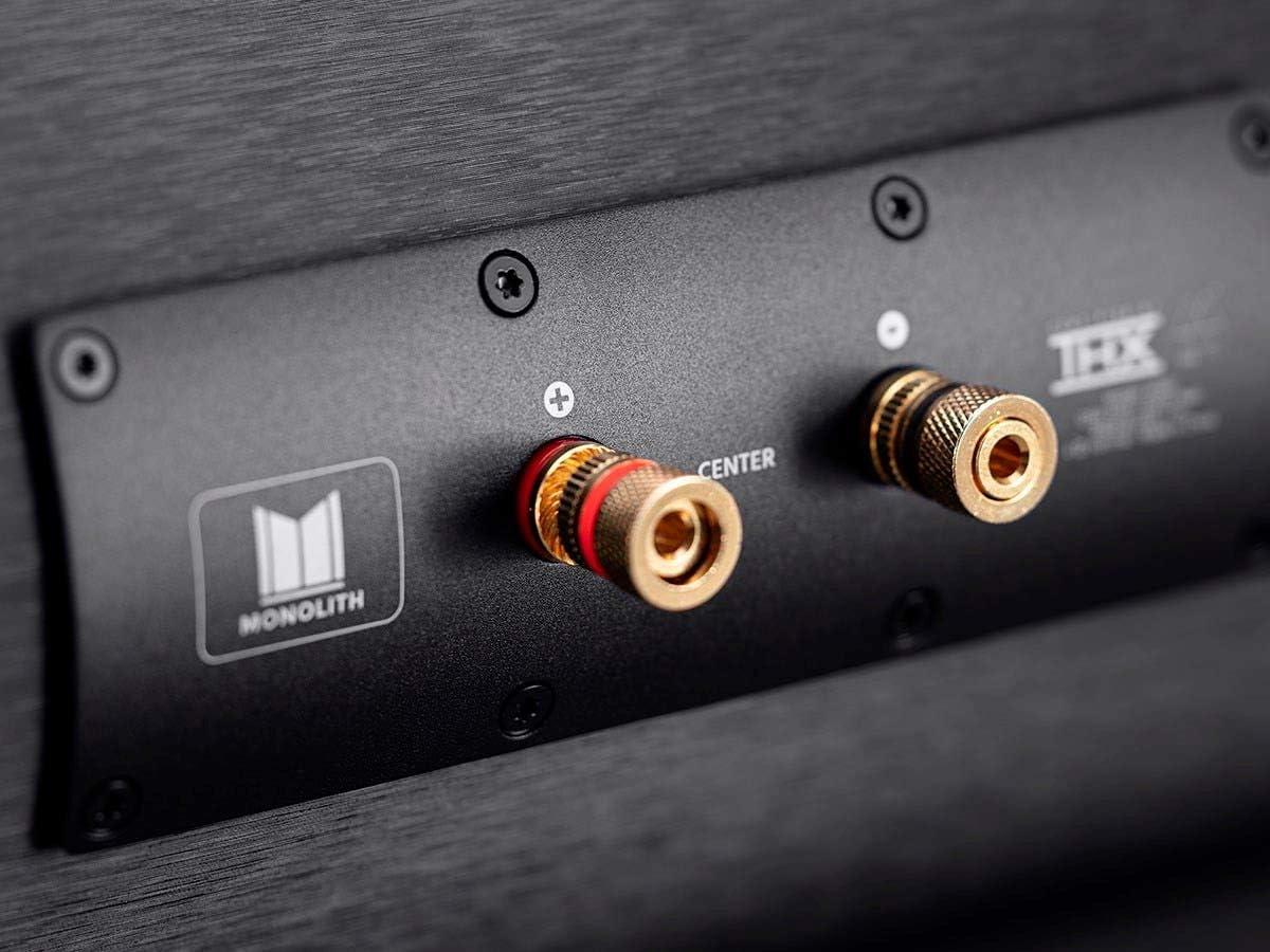 imageMonolith THX365T THX Ultra Certified Dolby Atmos Enabled MiniTower Speaker two 65quot woofers BlackSpeaker