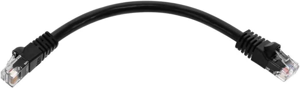 imageMonoprice 05FT 24AWG Cat6 550MHz UTP Ethernet Bare Copper Network Cable BlackBlack