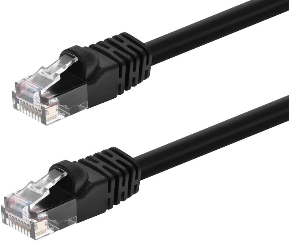imageMonoprice 05FT 24AWG Cat6 550MHz UTP Ethernet Bare Copper Network Cable BlackBlack