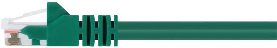 imageMonoprice 05FT 24AWG Cat6 550MHz UTP Ethernet Bare Copper Network Cable BlackGreen
