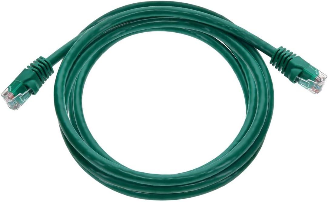 imageMonoprice 05FT 24AWG Cat6 550MHz UTP Ethernet Bare Copper Network Cable BlackGreen