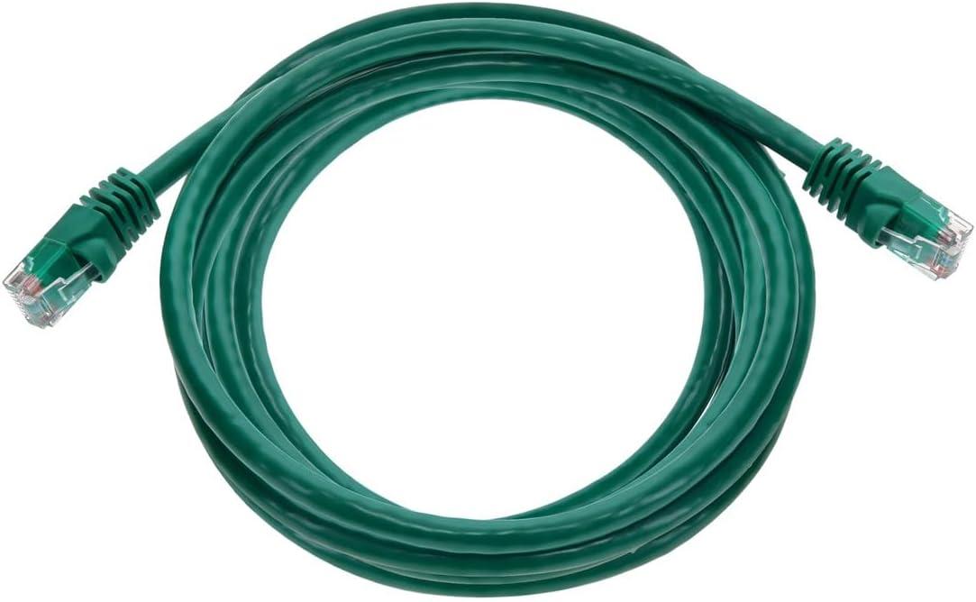 imageMonoprice 05FT 24AWG Cat6 550MHz UTP Ethernet Bare Copper Network Cable BlackGreen