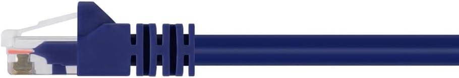 imageMonoprice 05FT 24AWG Cat6 550MHz UTP Ethernet Bare Copper Network Cable BlackPurple