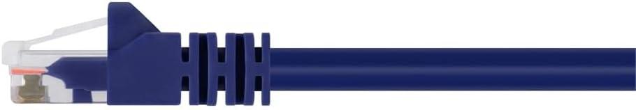 imageMonoprice 05FT 24AWG Cat6 550MHz UTP Ethernet Bare Copper Network Cable BlackPurple