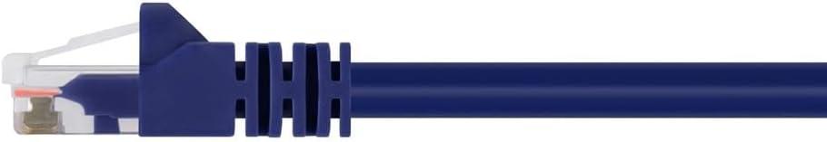 imageMonoprice 05FT 24AWG Cat6 550MHz UTP Ethernet Bare Copper Network Cable BlackPurple