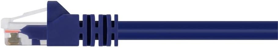 imageMonoprice 05FT 24AWG Cat6 550MHz UTP Ethernet Bare Copper Network Cable BlackPurple