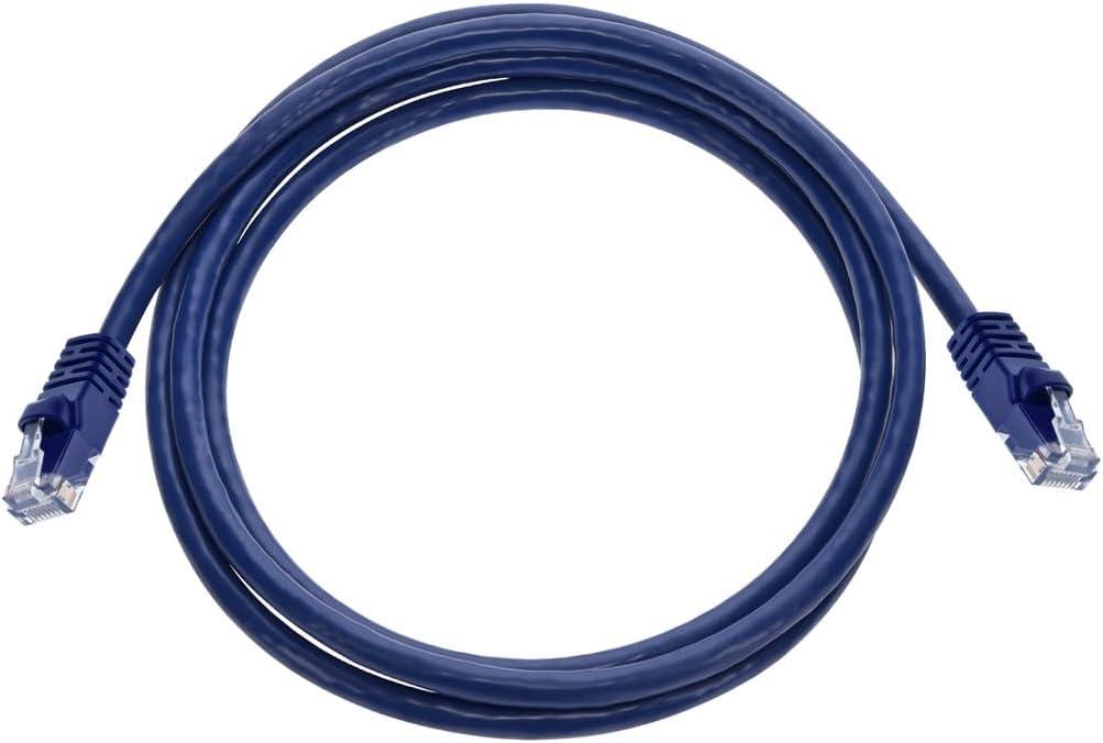 imageMonoprice 05FT 24AWG Cat6 550MHz UTP Ethernet Bare Copper Network Cable BlackPurple