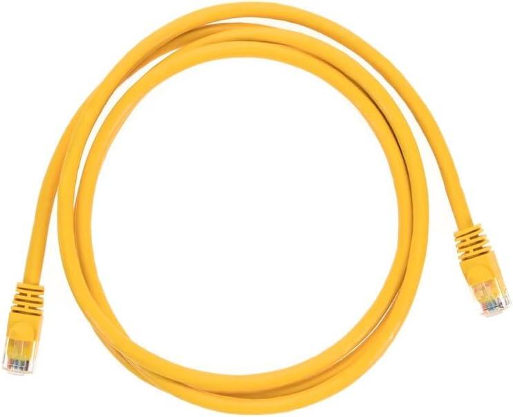imageMonoprice 05FT 24AWG Cat6 550MHz UTP Ethernet Bare Copper Network Cable BlackYellow