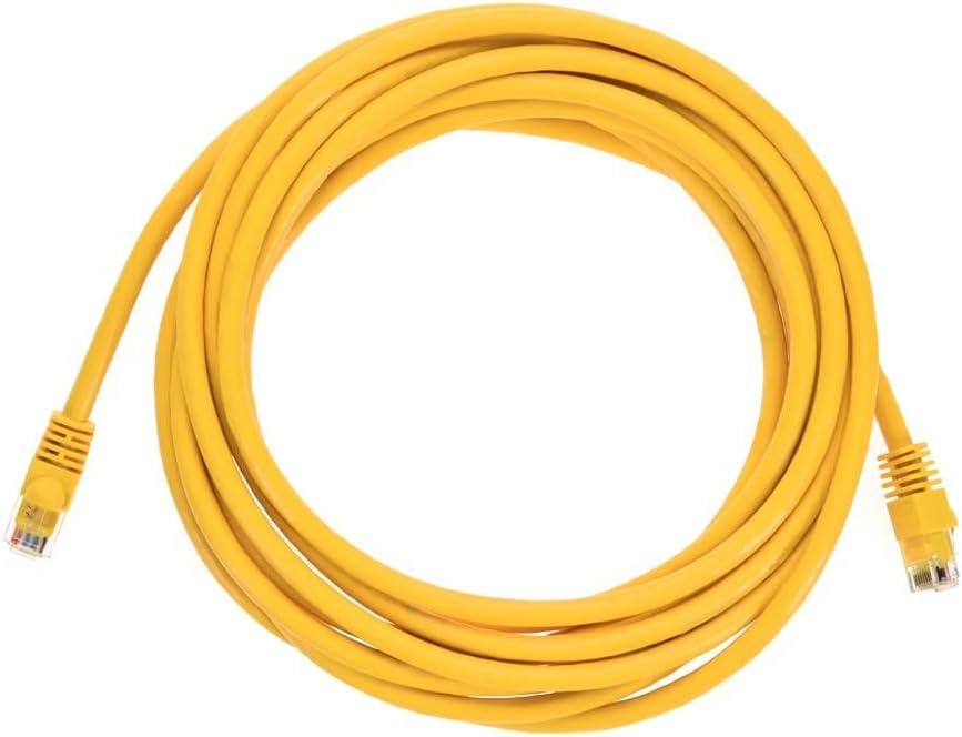 imageMonoprice 05FT 24AWG Cat6 550MHz UTP Ethernet Bare Copper Network Cable BlackYellow