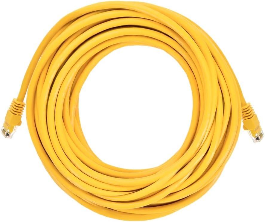 imageMonoprice 05FT 24AWG Cat6 550MHz UTP Ethernet Bare Copper Network Cable BlackYellow