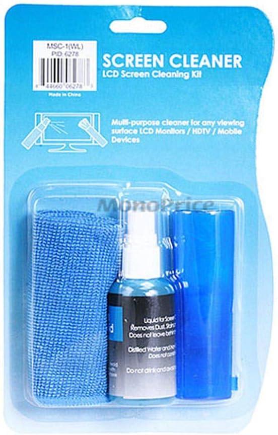 imageMonoprice 105176 Universal Screen Cleaner Large Bottle Blister Pack for LCD and Plasma TV all iPad iPhone Galaxy Tab and Smartphones200ml Blister Pack Blue60ml No Logo