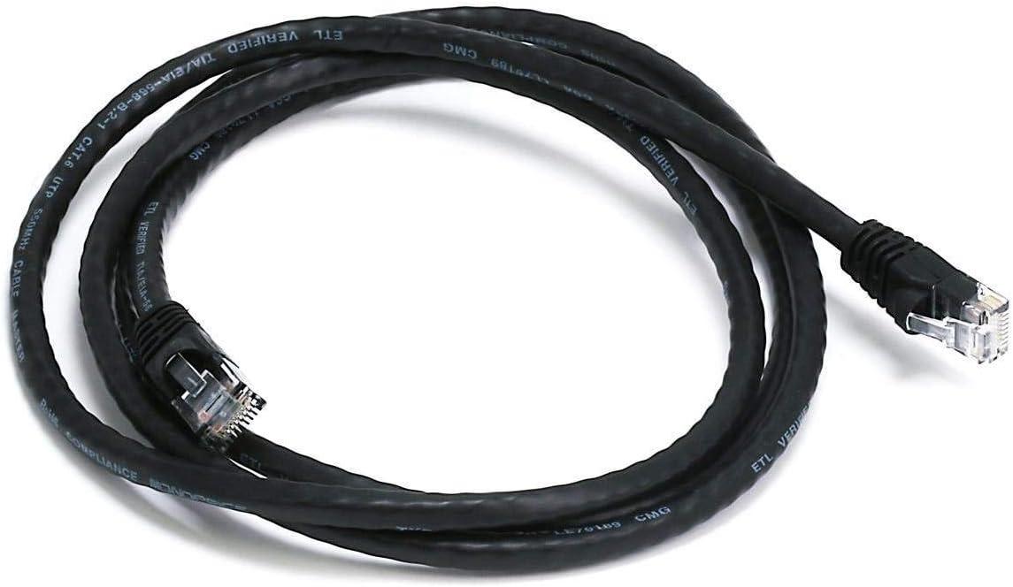 imageMonoprice 10FT 24AWG Cat5e 350MHz UTP Ethernet Bare Copper Network Cable GrayBlack