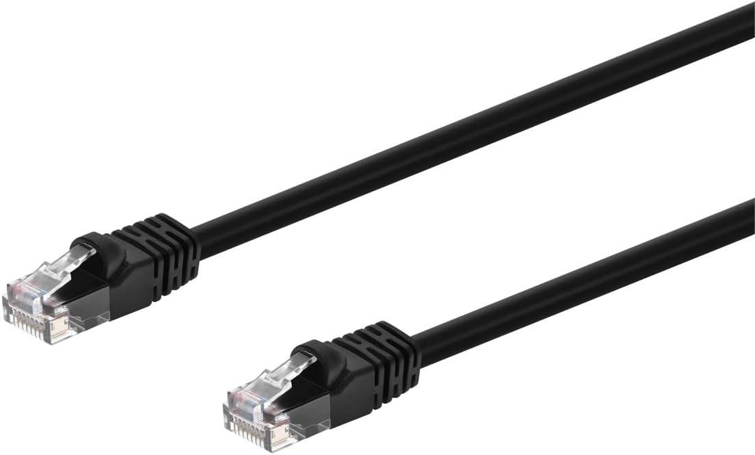 imageMonoprice 10FT 24AWG Cat5e 350MHz UTP Ethernet Bare Copper Network Cable GrayBlack