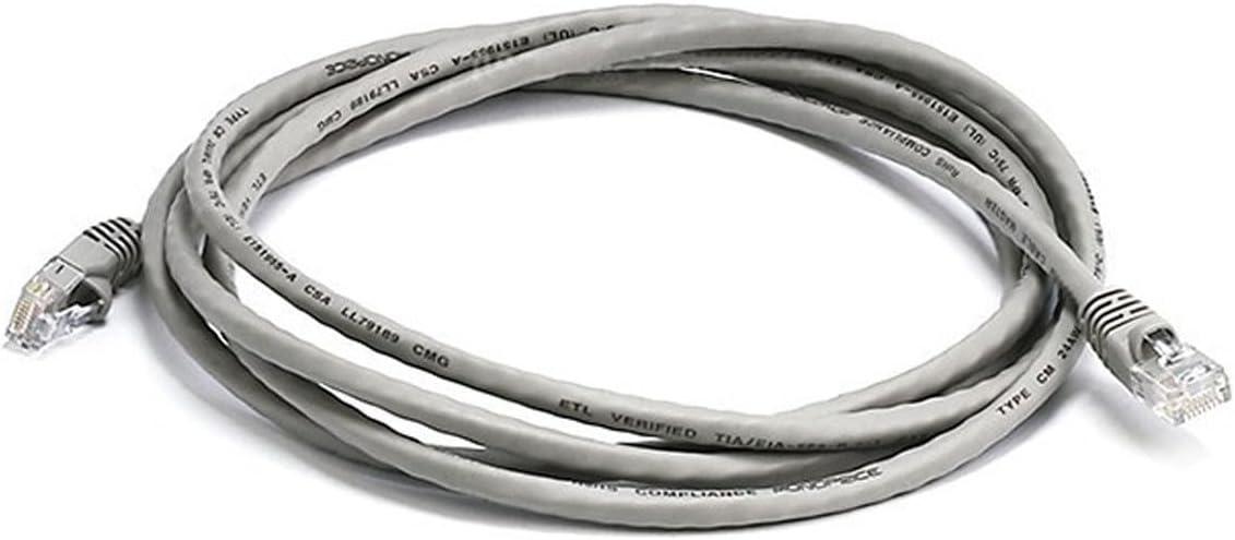 imageMonoprice 10FT 24AWG Cat5e 350MHz UTP Ethernet Bare Copper Network Cable GrayGray