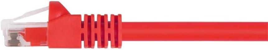 imageMonoprice 10FT 24AWG Cat5e 350MHz UTP Ethernet Bare Copper Network Cable GrayRed