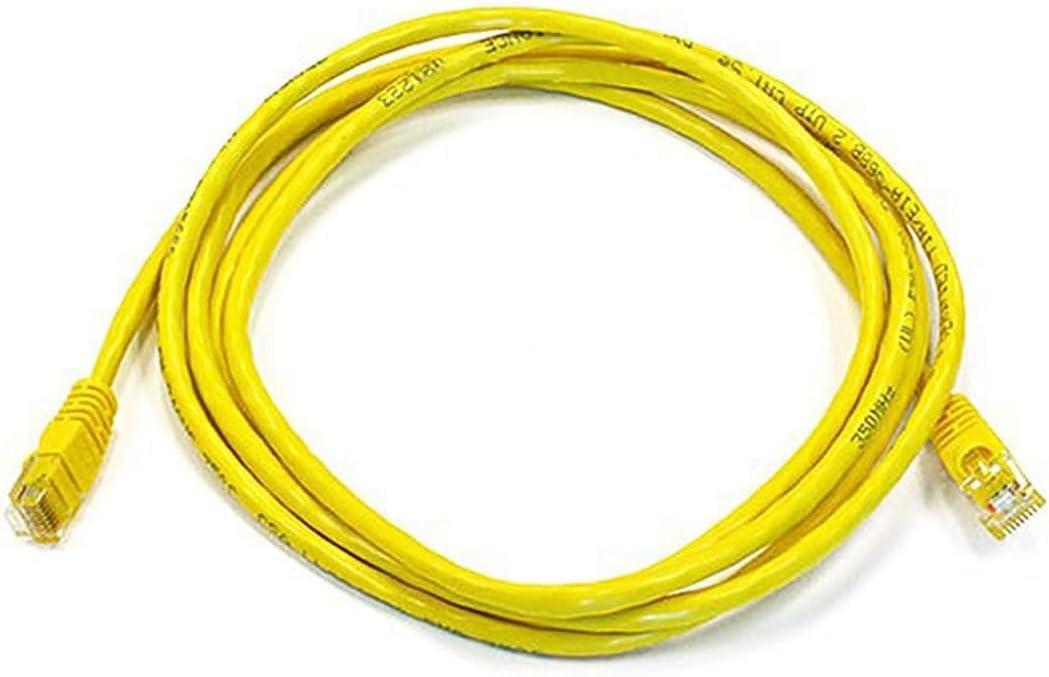 imageMonoprice 10FT 24AWG Cat5e 350MHz UTP Ethernet Bare Copper Network Cable GrayYellow