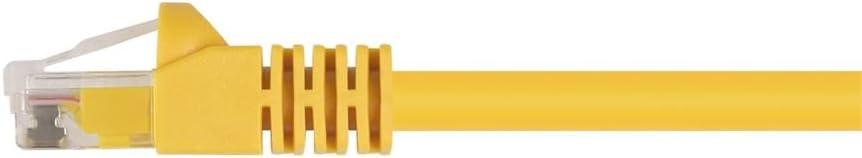 imageMonoprice 10FT 24AWG Cat5e 350MHz UTP Ethernet Bare Copper Network Cable GrayYellow