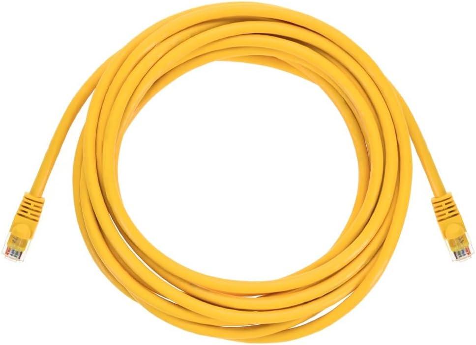 imageMonoprice 10FT 24AWG Cat5e 350MHz UTP Ethernet Bare Copper Network Cable GrayYellow