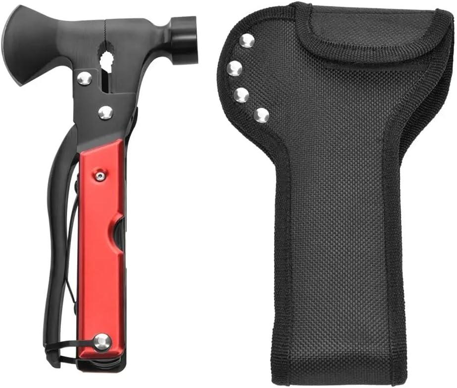 imageMonoprice 14in1 Tool Multi Functional Hammer Axe 18CM with Fabric Bag Camping Accessories Gift for Him Men Dad Boyfriend Pure Outdoor Collection