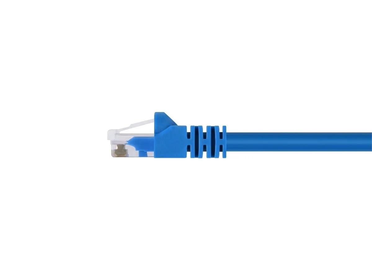 imageMonoprice 1FT 24AWG Cat5e 350MHz UTP Ethernet Bare Copper Network Cable BlueBlue