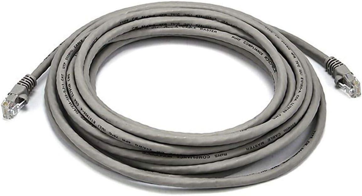 imageMonoprice 1FT 24AWG Cat5e 350MHz UTP Ethernet Bare Copper Network Cable YellowGray