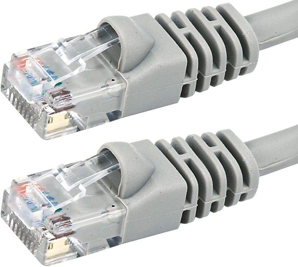 imageMonoprice 20FT 24AWG Cat5e 350MHz UTP Ethernet Bare Copper Network Cable YellowGray