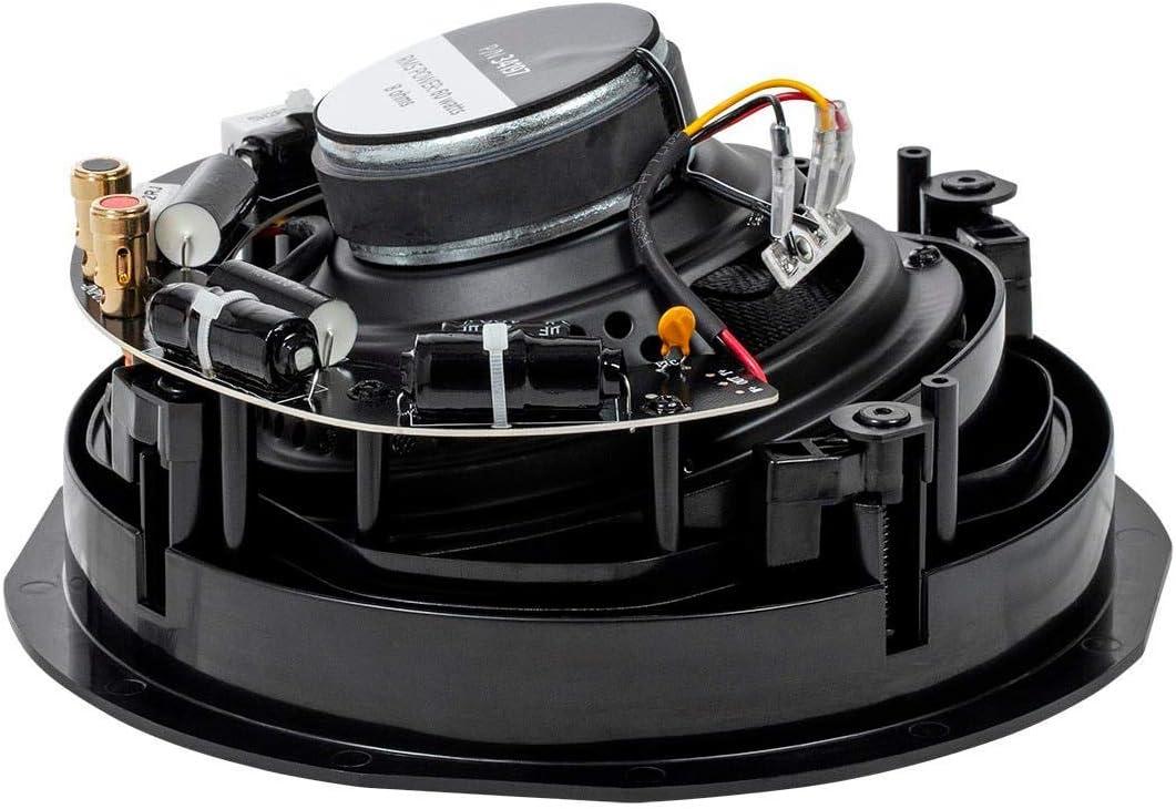 imageMonoprice 2Way Carbon Fiber InCeiling Speakers 8Inch With 15 Degree Angled Drivers Pair Black Alpha Series65 Inch