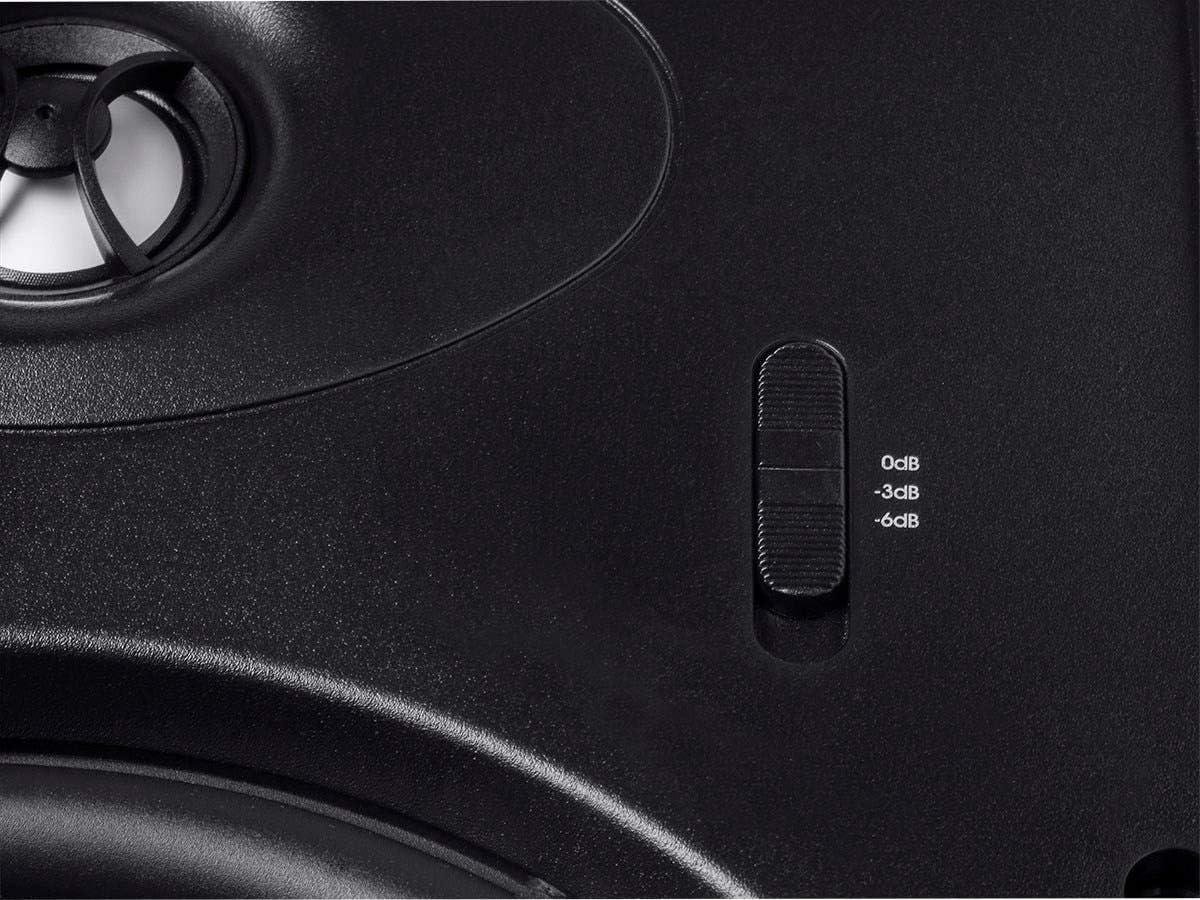 imageMonoprice 2way Carbon Fiber InWall Surround Speaker Dual 525 Inch Single VariAngled With Paintable Grille Alpha Series Black2 Way