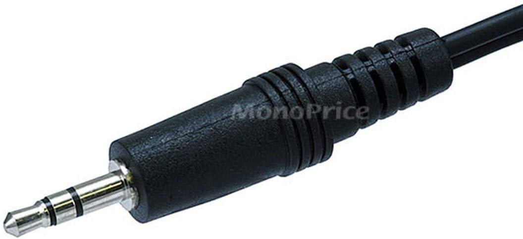 imageMonoprice AudioStereo Cable Single 35mm TRS Plug to Dual RCA Plug Mp3 PlayerPhone Headphone Output to Home Audio System 6 Feet Black