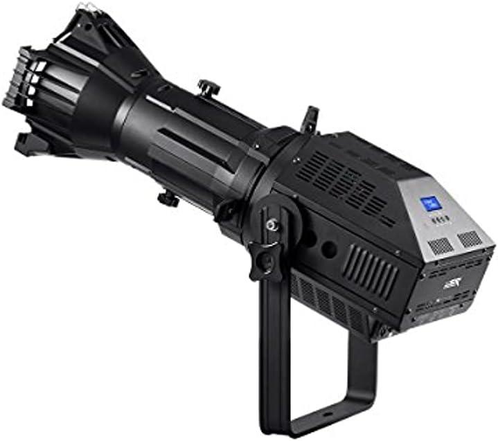 imageMonoprice COB LED Ellipsoidal White 200Watt 3200K 19 Degree With Gobo Holder 3Channel DMX Control Stage Right Series26 Degrees