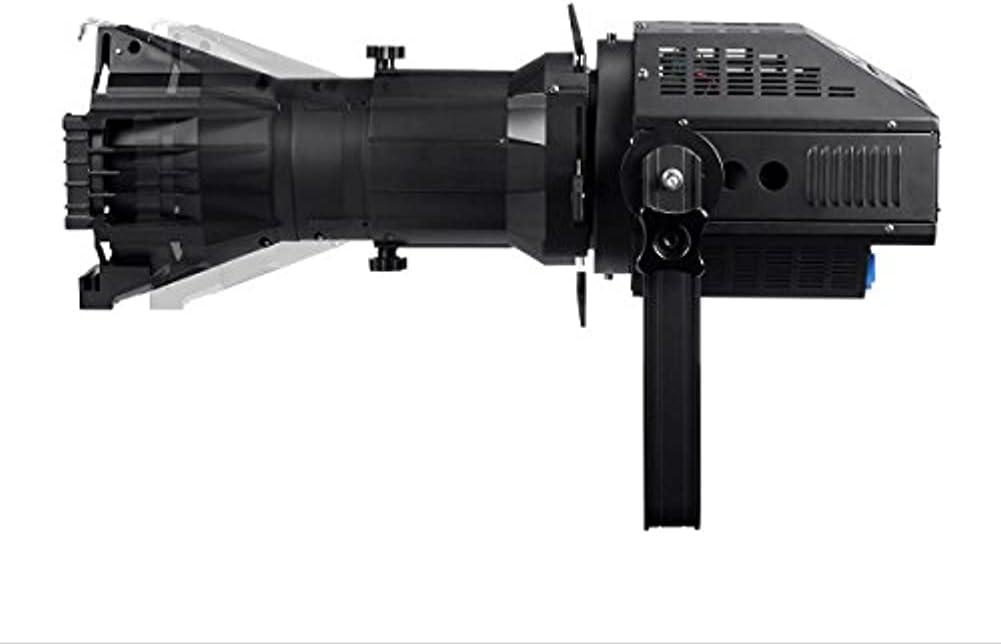 imageMonoprice COB LED Ellipsoidal White 200Watt 3200K 19 Degree With Gobo Holder 3Channel DMX Control Stage Right Series26 Degrees