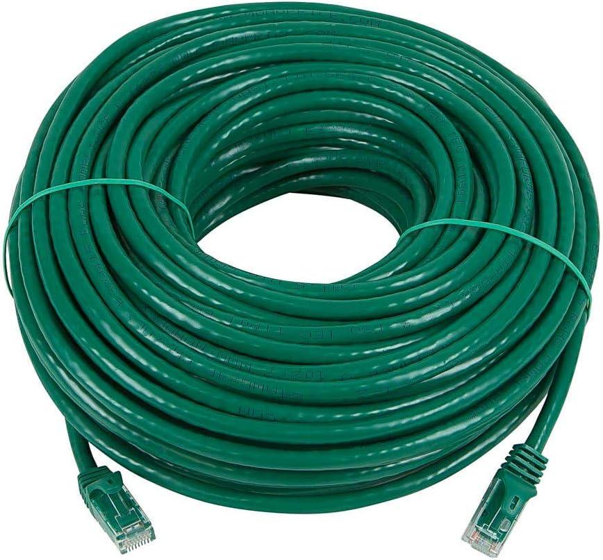 imageMonoprice Cat5e Ethernet Patch Cable 1 feet Orange Snagless RJ45 Stranded 350Mhz UTP Pure Bare Copper Wire 24AWG Flexboot SeriesGreen