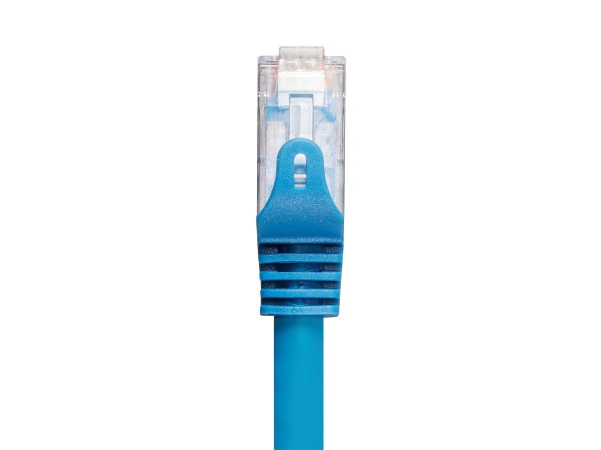 imageMonoprice Cat6 30ft Blue CMP Patch Cable UTP Solid 23AWG 550MHz Pure Bare Copper Snagless RJ45 Entegrade Series Ethernet Cable50 Feet
