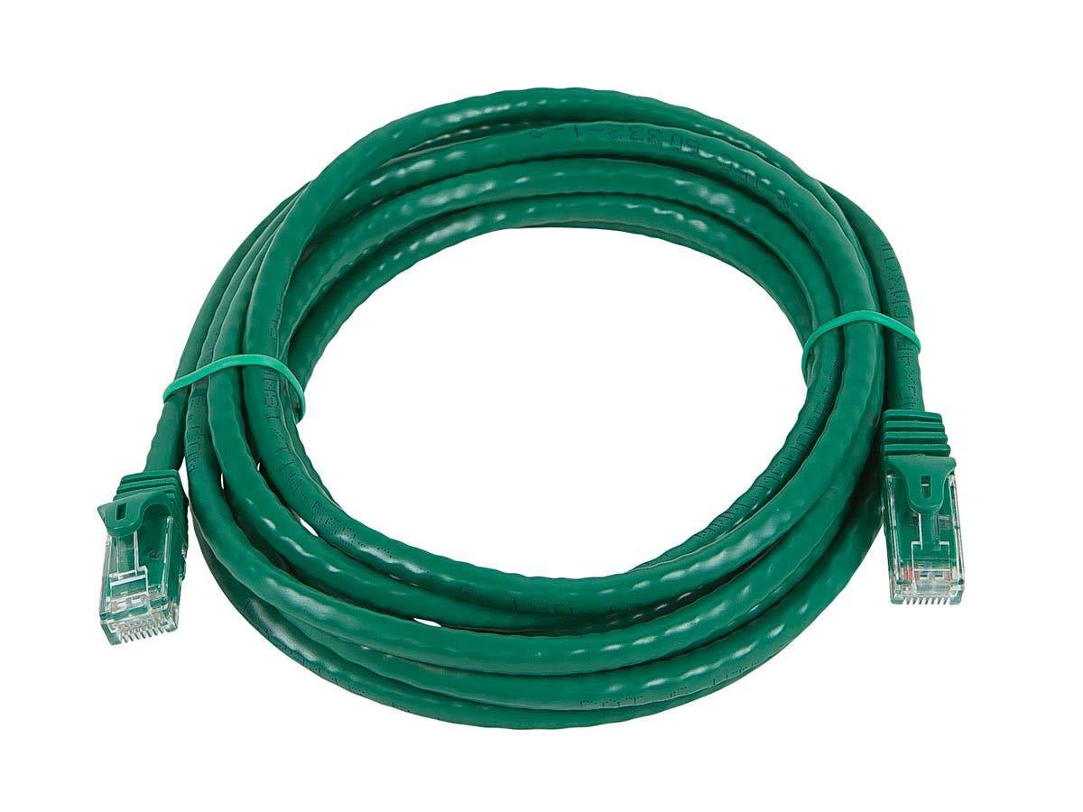 imageMonoprice Cat6 50ft Black Patch Cable UTP 24AWG 550MHz Pure Bare Copper Snagless RJ45 Flexboot Series Ethernet Cable Pack of 1Green