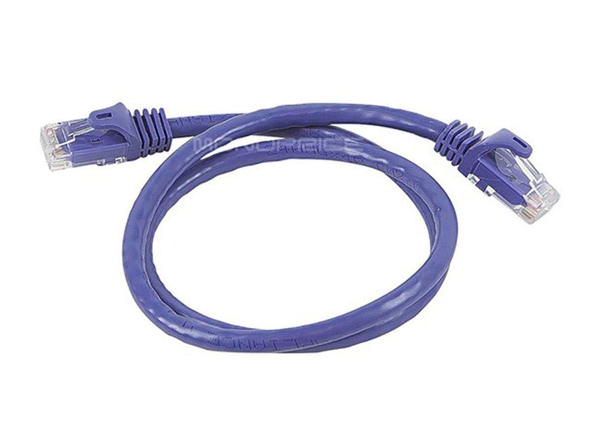 imageMonoprice Cat6 50ft Black Patch Cable UTP 24AWG 550MHz Pure Bare Copper Snagless RJ45 Flexboot Series Ethernet Cable Pack of 1Purple