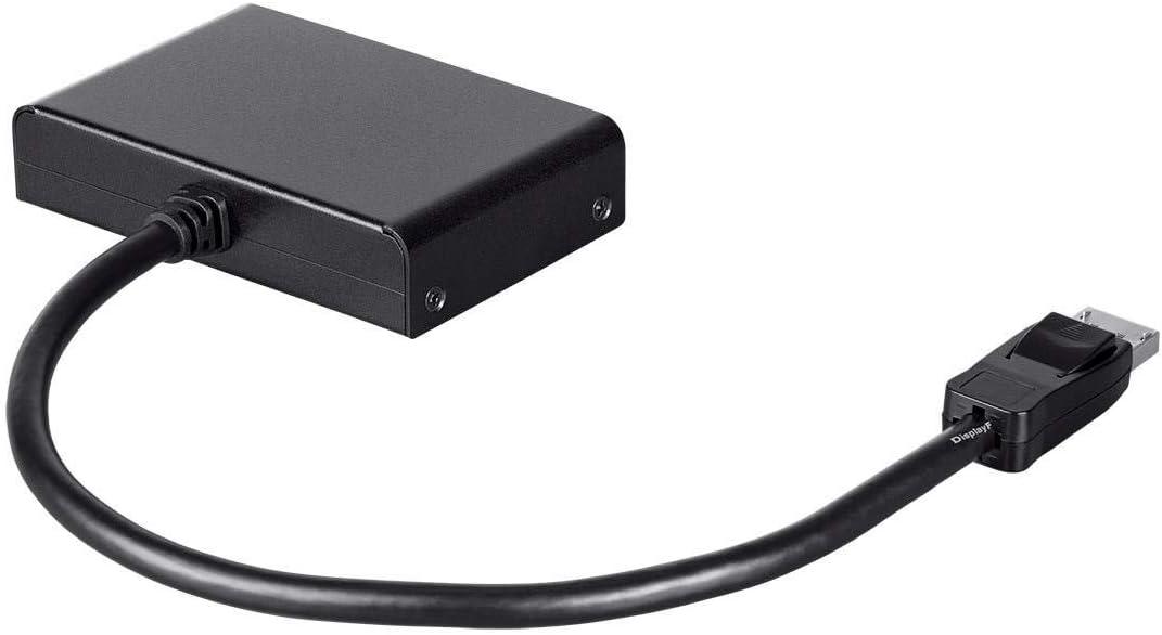 imageMonoprice DisplayPort 12 to DisplayPort MultiStream Transport MST Hub 2Port DP to DP Ideal for Digital Signage Large Video Displays in Schools 76 x 58 x 13