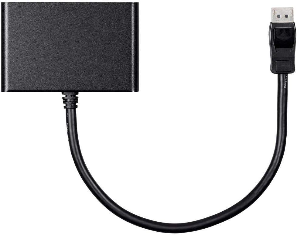 imageMonoprice DisplayPort 12 to DisplayPort MultiStream Transport MST Hub 2Port DP to DP Ideal for Digital Signage Large Video Displays in Schools 76 x 58 x 13