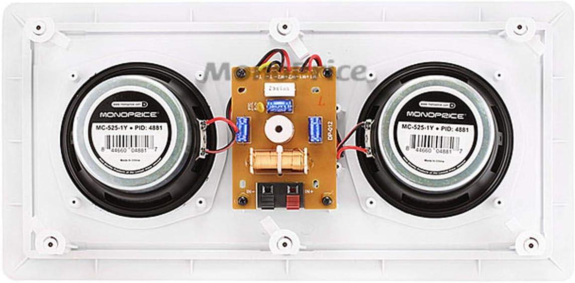 imageMonoprice Fiber InWall Speaker 10 Inch 300W Subwoofer Easy Installation And Paintable Grill Caliber SeriesCenter Channel