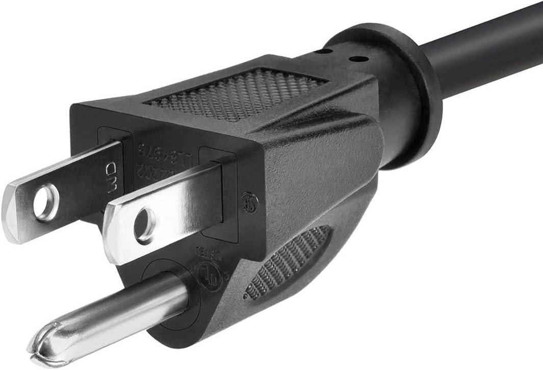 imageMonoprice Power Extension Cord 3 Prong 13 Amp 1625 Volt NEMA 515P to NEMA 515R 2 Feet 16AWG Black25 Feet