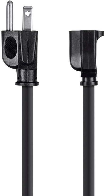 imageMonoprice Power Extension Cords 6ft 16AWG and 2ft 16AWG Black