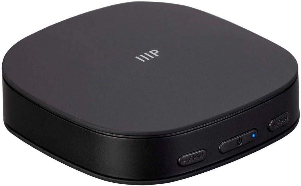 imageMonoprice Premium Bluetooth 5 Transmitter ampamp Receiver with aptx HD aptX aptX Low Latency AAC and SBC Codecs and Optical and Aux Inputs Small