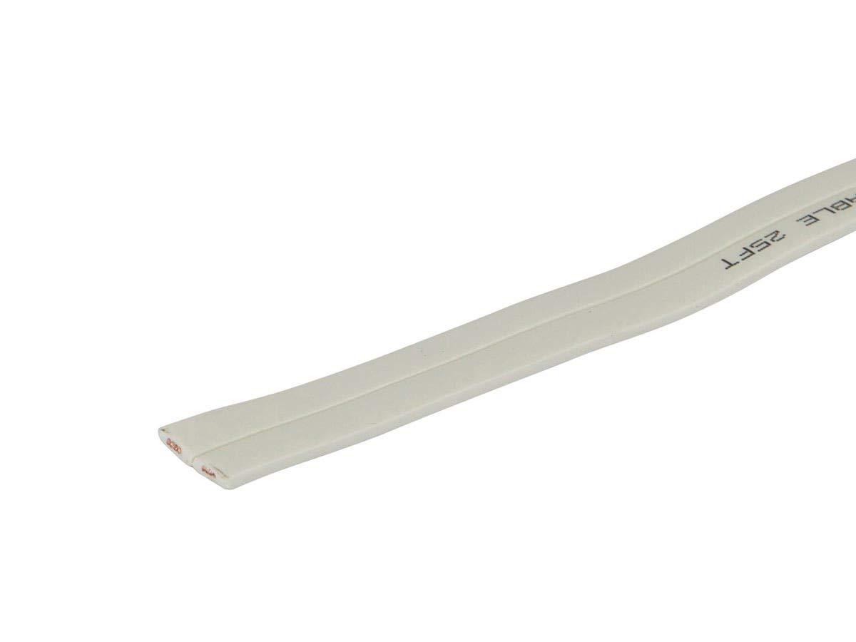 imageMonoprice Pure Copper Flat Speaker Wire CL2 in Wall Rated Jacketed in PVC Material 16AWG 100 Feet250 Feet