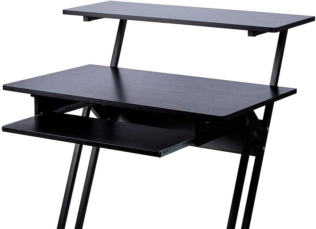 imageMonoprice Recording Studio Desk  with Raised Platform and Keyboard Tray Black  Stage Right