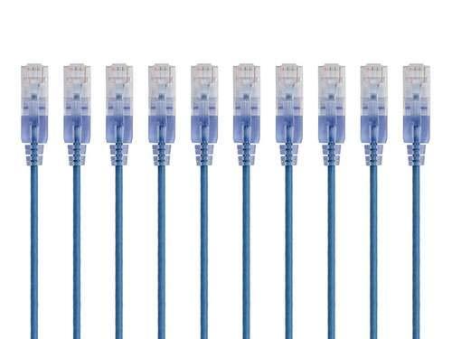imageMonoprice SlimRun Cat6A Ethernet Patch Cable Snagless RJ45 Stranded 550Mhz UTP Pure Bare Copper Wire 10G 30AWG 7ft Black 1PackGray