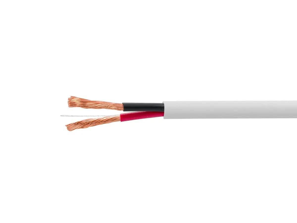 imageMonoprice Speaker Wire CL3 inWall Rated 2Conductor Color Coded 12AWG 250 Feet White14 AWG