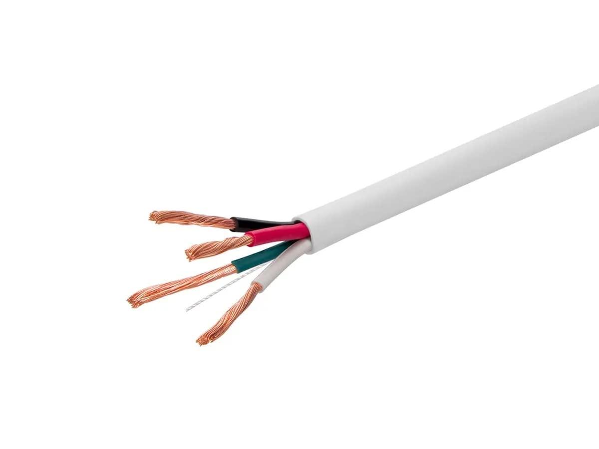 imageMonoprice Speaker Wire CL3 inWall Rated 2Conductor Color Coded 12AWG 250 Feet White14 AWG