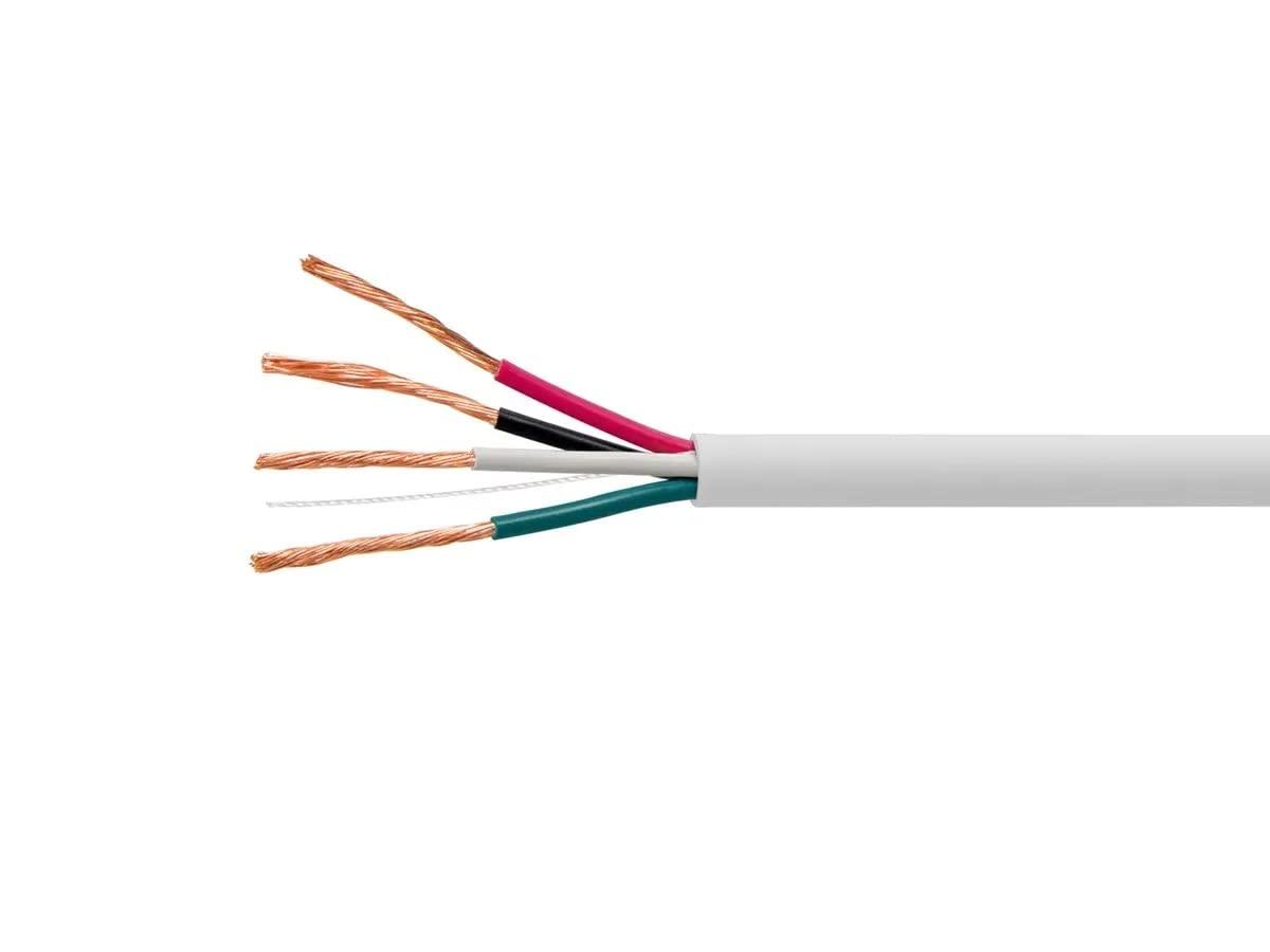 imageMonoprice Speaker Wire CL3 inWall Rated 2Conductor Color Coded 12AWG 250 Feet White16 AWG
