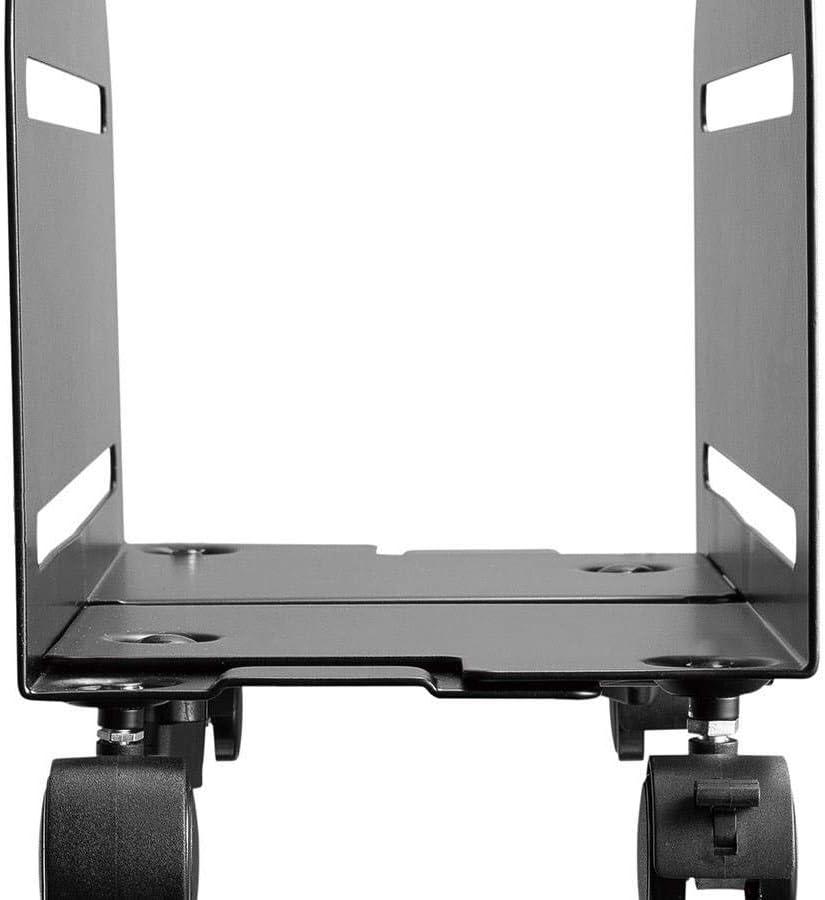 imageMonoprice Steel Computer PC Tower Mobile Stand Steel Construction Black PowderCoated Workstream Collection Alloy steel